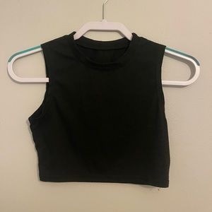 black crop top, small, shein